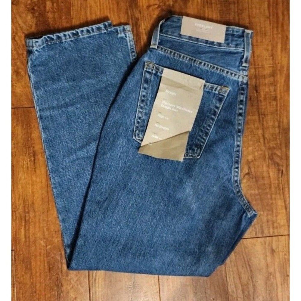 NWT Everlane The Curvy 90's Cheeky Straight Jean Size 26 Ankle Button Fly High
